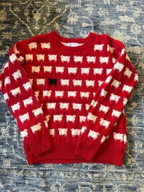 Authentic Warm & Wonderful Wool Diana Edition Sheep Sweater, Women’s L